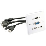 Lindy 60220 HDMI / VGA / USB / utičnica adapter [1x HDMI®, VGA, USB-A, priključna doza za 3,5 mm banana utikač - 1x HDMI | Eponuda.ba