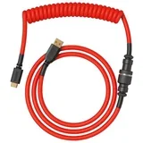 kabl coiled cable usb-c crimson red