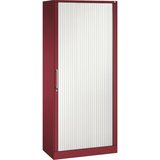 C+P Omara z rolojem ASISTO, višina 1980 mm, širina 800 mm, rubinasto rdeče/prometno bele barve | Shoptok.si