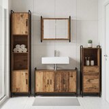  Set ormarića za kupaonicu 4 kom. Staro drvo 40 x 36 x 181 cm | shoptok.hr