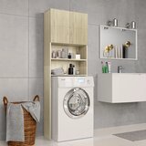 vidaXL Ormarić za perilicu rublja boja hrasta 64x25,5x190 cm iverica Cijene