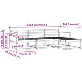  Set vanjskih sofa 4 kom. Prirodna Čvrsto drvo akacije | shoptok.hr