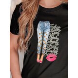 DStreet T-shirt damski z nadrukiem TRENDAY czarny | Shoptok.si