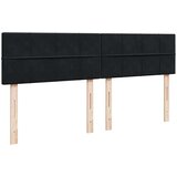  Otomanska postelja z vzmetnico & LED črna 160x200cm žamet, (22054023) | Shoptok.si