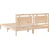  Dugi okvir kreveta bez madraca 200 x 210 cm masivno drvo | shoptok.hr