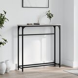  Konzolni stol siva boja hrasta 75x19,5x75 cm konstruirano drvo | shoptok.hr