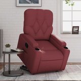 Maison Chic Naslanjač - Relax naslanjač s funkcijo vstajanja vinsko rdeče umetno usnje, (22040261) | Shoptok.si