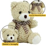 Teddy Bear Plush Keychain Pendant Decoration Beige 8cm | Shoptok.si