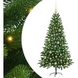 vidaXL Božično drevo med 150 LED z stojalom Zelena 150 cm PE | Shoptok.si