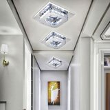Toolight stropna svjetiljka kristalna kvadratna glamour stropna s 8W APP405-C APP406-C | shoptok.hr