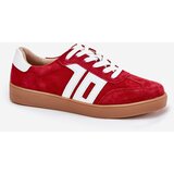 VINCEZA Sneakers Sports Shoes Suede Red 79517 | Shoptok.si