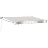  Povlačivi tende Svijetlo siva i bijela. 3 x 2,5 m | shoptok.hr