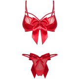 Obsessive Gifty - dvodelni seksi komplet spodnjega perila za ženske (rdeč) | Shoptok.si