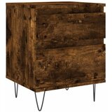  The Living Store Nočna omarica dimljen hrast 40x35x50 cm inženirski les - Nočna Omarica, (21500610) | Shoptok.si