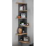 MID.YOU KOTNI REGAL 37/140/37 cm črna, medeni hrast | Shoptok.si
