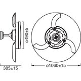 Osram LED plafonsko svetlo sa ventilatorom CEILING FAN LED/66W/230V belo + daljinski upravljač | Eponuda.com