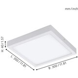 Eglo 33209 - led rgbw stropno svetlo fueva-c sa prigušiva LED/21W/230V 30x30 cm belo | Eponuda.com