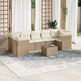 vidaXL 8-dijelni set vrtnih sofa od poliratana s jastucima bež | shoptok.hr