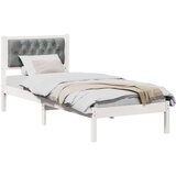  Okvir za krevet Svijetlo siva 80 x 200 cm tkanina | shoptok.hr