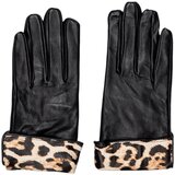 Pieces Rokavice Pcjeora Smart Leather Gloves 17160028 Črna u