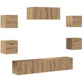  7-dijelni set TV ormarića zidni Artisan hrast | shoptok.hr