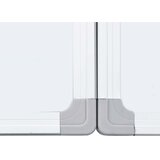  Magnetna bijela ploča sklopiva 180 x 80 x 1,7 cm aluminijska | shoptok.hr