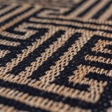 Flair Rugs Ročno tkana preproga iz mešanice jute v črni in naravni barvi 200x290 cm Meander Jute – | Shoptok.si