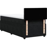  Box spring krevet s madracem crni 100x200 cm baršunasti | shoptok.hr