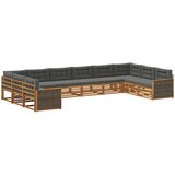  Setovi sofa 10 kom. Čvrsto drvo akacije | shoptok.hr