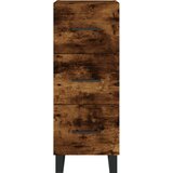  Visoka komoda dimljeni hrast 34,5x34x180cm konstruiranog drva | shoptok.hr