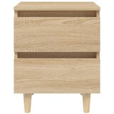  Noćni ormarići i noge od borovine 2 kom boja hrasta 40x35x50 cm | Eponuda.com