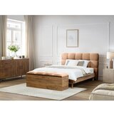 Bobochic Paris Svijetlo ružičasti tapecirani bračni krevet s podnicom 160x200 cm Kumo – | shoptok.hr