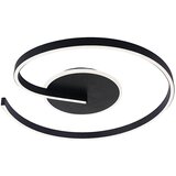 LED plafonsko svetlo LORENZO LED/22W/230V, prečnik 50 cm, crno | Eponuda.com