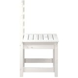  Vrtne stolice 2 kom bijele 50x48x91,5 cm masivna borovina | shoptok.hr