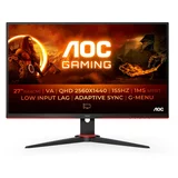 AOC GAMING Q27G2E/BK - G2 seriesled monitor gaming 27&quot; 2560 x 1440 qhd @ 155 hz va 250 cd/m² 3000:1 1 ms 2xHDMI displayport black red - Q27G2E/BK