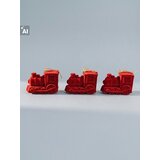 Sinsay Božićne kuglice u obliku lokomotive 3 pack Slike