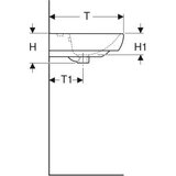 Geberit LAVABO ZIDNI SELNOVA SQUARE 650X480 GEBERIT 500.299.01.5 | ePonuda.com