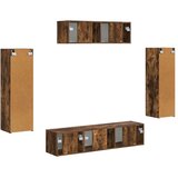 3 TV omarica 5 pcs Dimljeni oreh - - Rjava - 65.4 - 31 x 29,5 x 100 cm - 2025-vidaXL-Uvoz_2 | Shoptok.si