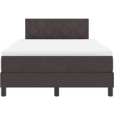 Box Postelja z vzmetnico z vzmetnico Temno rjava 120 x 200 cm blago, (5000127290) | Shoptok.si