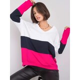RUE PARIS Sweatshirt-RV-BL-5972.07-white-pink | Shoptok.si