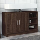 vidaXL Omarica za umivalnik rjavi hrast 90x29x55 cm inženirski les Cene