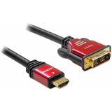 Delock hdmi-dvi-d kabel 2m highspeed rdeč 84342 | Shoptok.si
