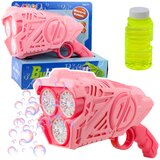 Battery Operated Bubble Gun LED Lights Pink | shoptok.hr
