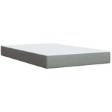 vidaXL Boxspring postelja z vzmetnico svetlo siva 120x190 cm blago | Shoptok.si