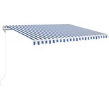 Tenda na automatsko uvlačenje 400 x 350 cm plavo-bijela | shoptok.hr