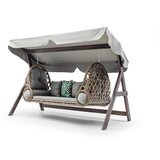 Hanah home saltanat - grey grey garden triple swing chair cene