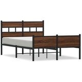 vidaXL Okvir kreveta bez madraca smeđa boja hrasta 120 x 200 cm drveni | shoptok.hr