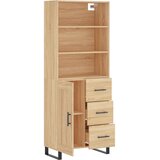  Visoka komoda hrasta sonome 69,5x34x180cm od konstruiranog drva | shoptok.hr