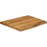 Stolna ploča 80x80x2,5 cm od masivnog drva manga sa živim rubom | shoptok.hr