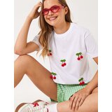 Bianco Lucci Ženska majica kratkih rukava 60602016, Okrugli izrez, Bela | Eponuda.com